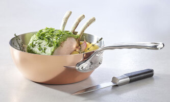 Sauteuse aus Kupfer