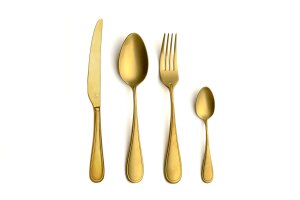 Contour 18/10 4MM. Vintage Gold