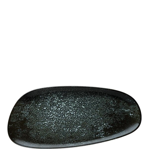 Cosmos Black Vago Platte oval 36cm  (VPE 12 St.)