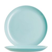 Diwali Light Turquoise Coupteller flach 19cm  (VPE 6 St.)