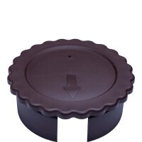 Euro Deckel klemmend Braun 9cm (+90C) (VPE 1 St.)