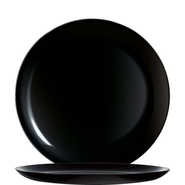 Evolutions Black Coupteller flach 25cm  (VPE 6 St.)