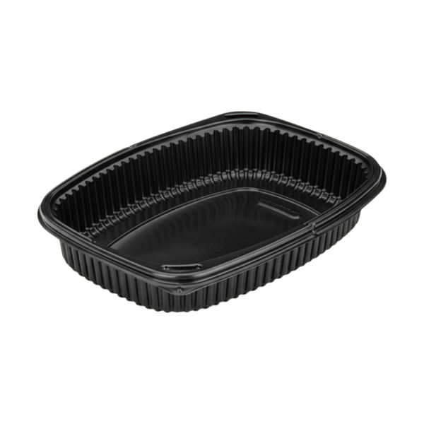 PP Menüschale 1000 ml schwarz ungeteilt | VPE 320 (8 x 40)
