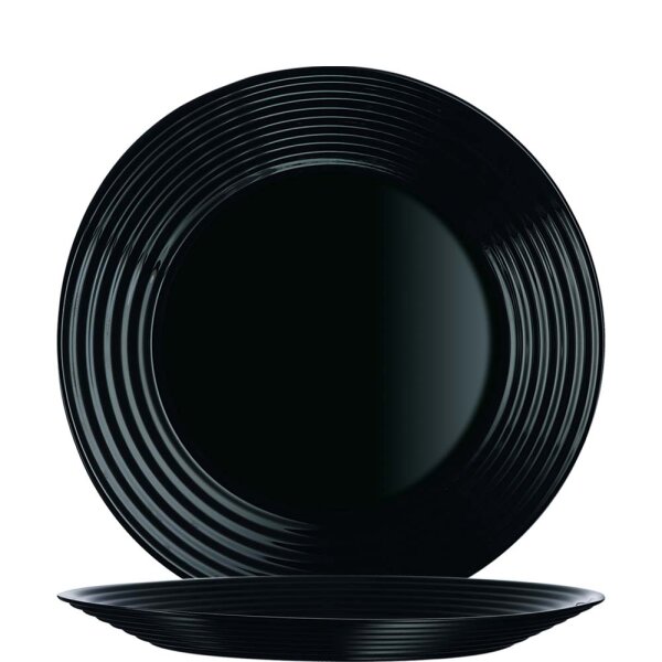 Harena Black Teller flach 19cm  (VPE 6 St.)