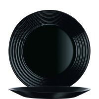 Harena Black Teller flach 19cm  (VPE 6 St.)