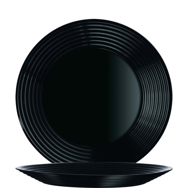 Harena Black Teller flach 25cm  (VPE 6 St.)