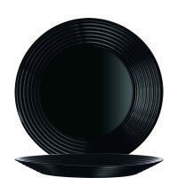 Harena Black Teller flach 25cm  (VPE 6 St.)