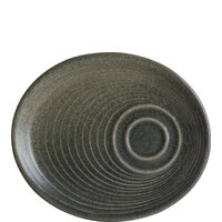 Hornfels Ripple Untertasse 20x17cm  (VPE 12 St.)
