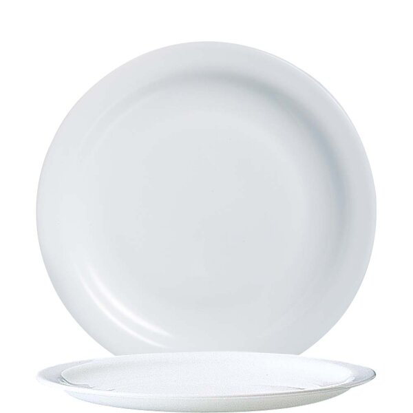 Hoteliere White Teller flach 15,5cm  (VPE 6 St.)