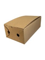 Calzone box 30 x 16 x 10 cm neutral braun Doppelkraft