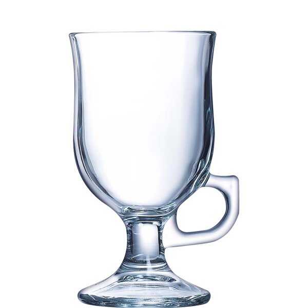 Irish Coffee Glas mit Henkel auf Fuß 25cl  (VPE 6 St.)