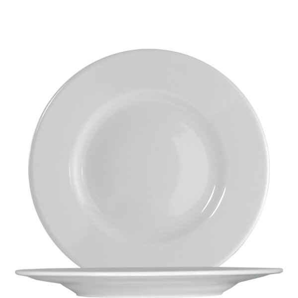 Ischia White Teller flach 21cm  (VPE 12 St.)