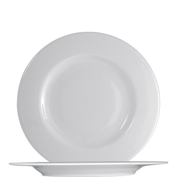 Ischia White Teller flach 26cm  (VPE 12 St.)