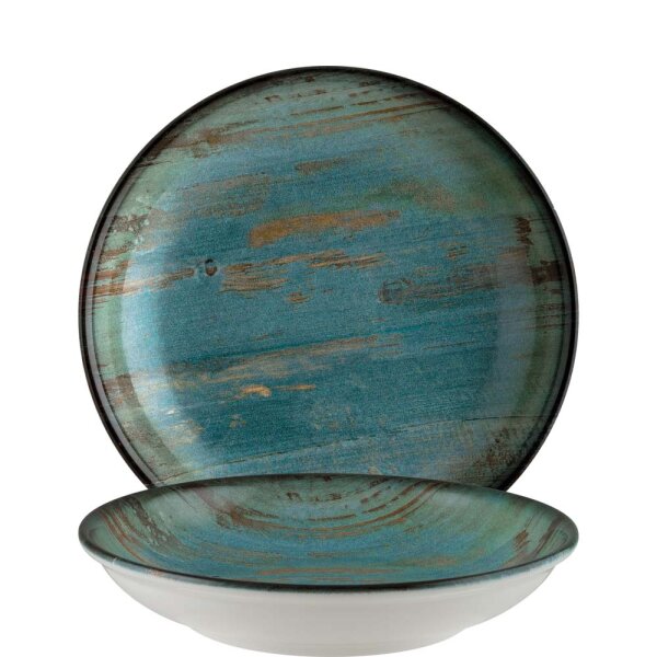 Madera Mint Bloom Teller tief 28cm  (VPE 6 St.)