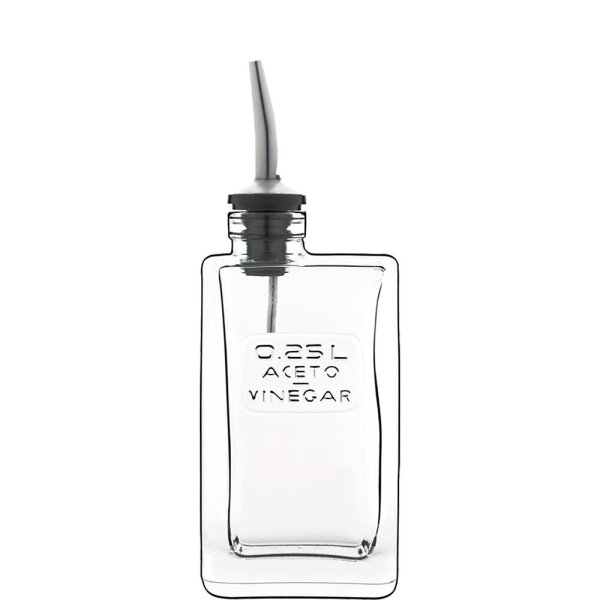 Optima Essig Flasche mit Ausgießer 0,25l  (VPE 12 St.)