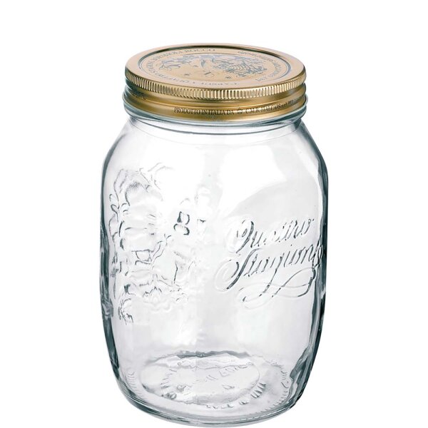 Quattro Stagioni Einmachglas 100cl mit Deckel  (VPE 12 St.)