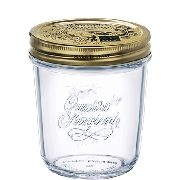 Quattro Stagioni Einmachglas 32cl mit Deckel  (VPE 12 St.)
