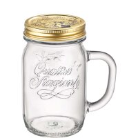 Quattro Stagioni Henkelglas 41,5cl mit Deckel  (VPE 12 St.)