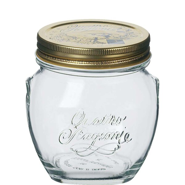 Quattro Stagioni Konfitürenglas 50cl mit Deckel  (VPE 12 St.)