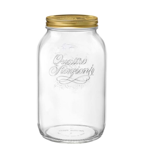 Quattro Stagioni Vorratsglas 380cl mit Deckel  (VPE 6 St.)