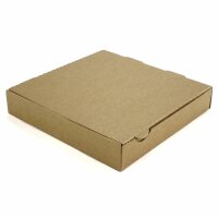 Pizzakarton 28 x 28 x 4 cm neutral braun Doppelkraft |...