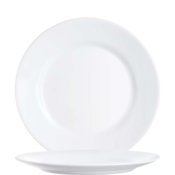 Restaurant White Teller flach 25,2cm  (VPE 6 St.)