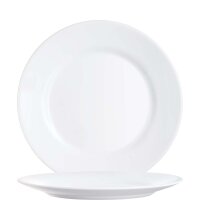 Restaurant White Teller flach 25,2cm  (VPE 6 St.)