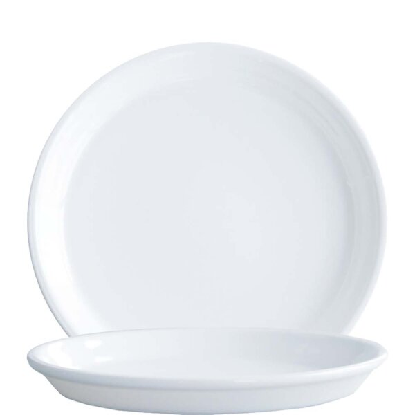 Restaurant White Teller halbtief 23cm  (VPE 6 St.)