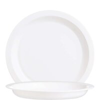 Restaurant White Teller halbtief 25cm  (VPE 6 St.)