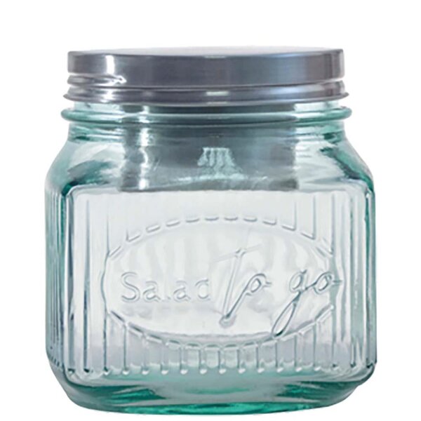 Salad to go Vorratsglas 11,5x11,5cm; 80cl  (VPE 6 St.)