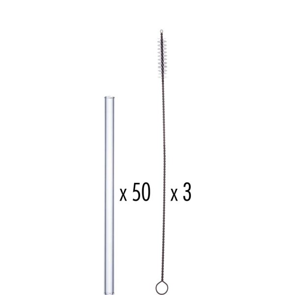 Trinkhalm gerade 15cm, 50+3 Set  (VPE 1 St.)