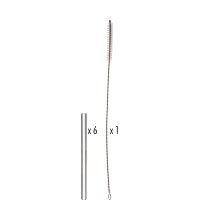 Trinkhalm gerade 15cm, 7tlg. Set  (VPE 2400 St.)
