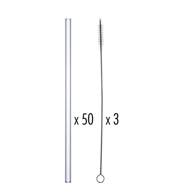 Trinkhalm gerade 20cm, 50+3 Set  (VPE 1 St.)