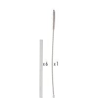 Trinkhalm gerade 23cm, 7tlg. Set  (VPE 2160 St.)