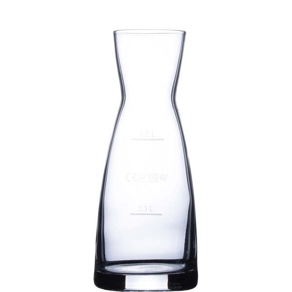 Ypsilon Karaffe 28,5cl; 0,1l+0,2l Eichstrich  (VPE 12 St.)