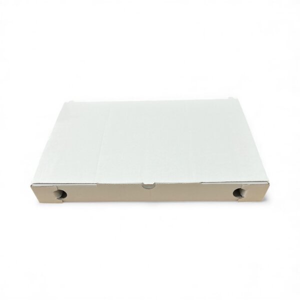 Pinsakarton 36 x 23 x 4 cm neutral weiß/braun Doppelkraft