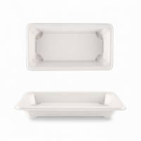 Bio Sushi Trays S 22,1 x 9,2 x 2,2 cm ohne Deckel | VPE 500 (10 x 50)