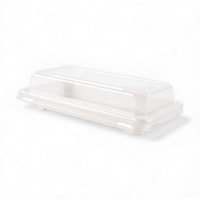 Bio Sushi Trays S 22,1 x 9,2 x 2,2 cm ohne Deckel