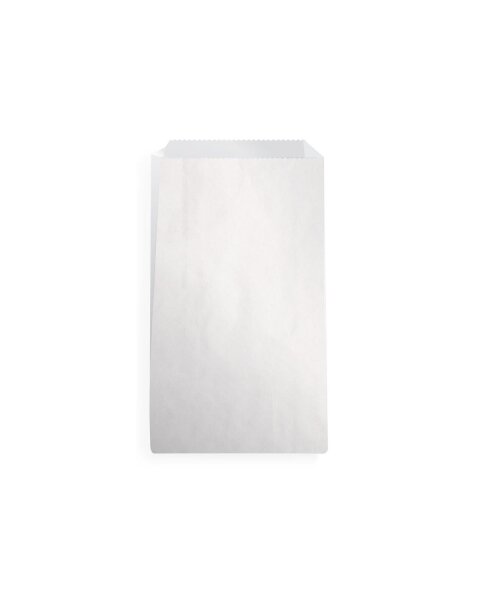 Faltenbeutel 16 x 6 x 28 cm neutral weiß (403)