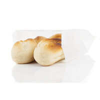 Faltenbeutel 20 + 7 x 42 cm neutral weiß...