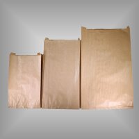 Faltenbeutel 16 + 6 x 36 cm braun (427)