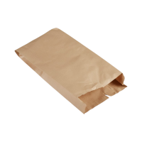 Faltenbeutel 16 + 6 x 36 cm braun (427)