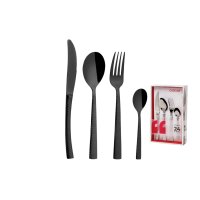 24-tlg. Set Hidraulic Black Edelstahl 18 %