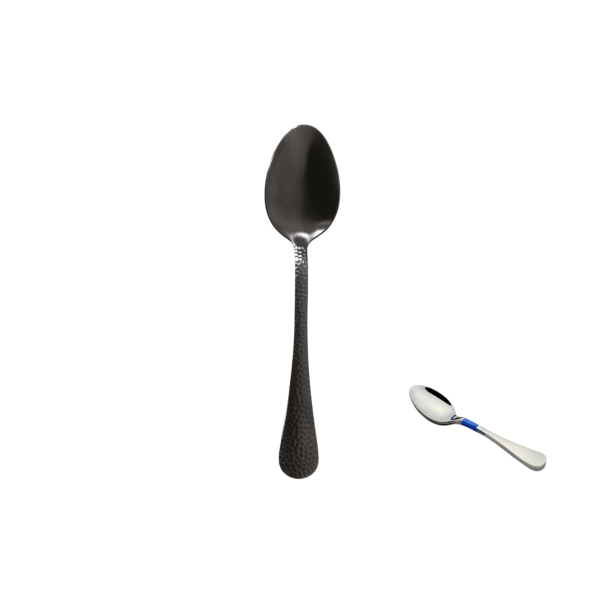 2er Pack Löffel Tafel Luna Satin Black Edelstahl 18 %