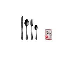 24-tlg. Set Luna Satin Black Edelstahl 18 %