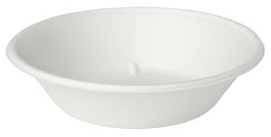 Salatschale 800 ml, Bagasse, weiß | VPE 320 (8 x 40)