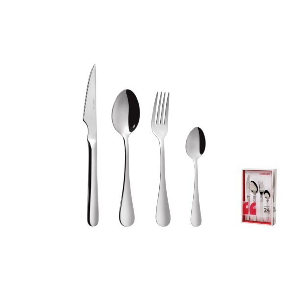 24-teilig Set M / Messer Steak Sevilla S Edelstahl 18 %