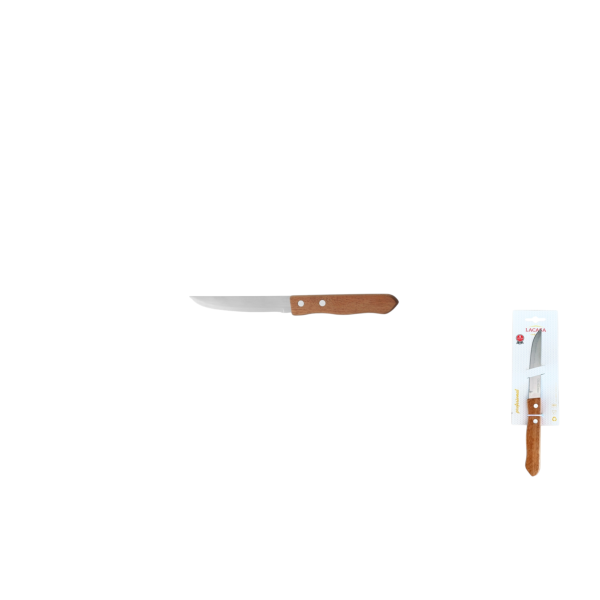 2er Blister Messer Steak Holz Griff 0,9 mm Dünn Klinge