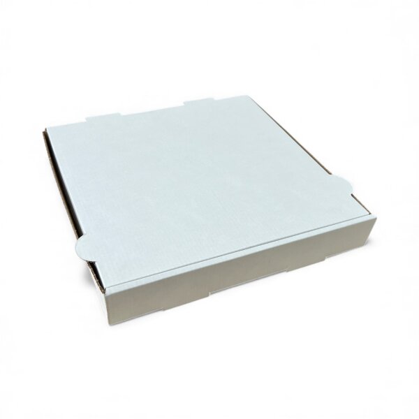 Pizzakarton 33 x 33 x 4 cm neutral weiß/braun Doppelkraft