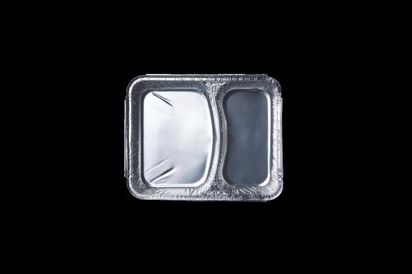Aluschale R808L 227 x 177 x 38 mm 2-geteilt (Inhalt: 400 / 550 ml)